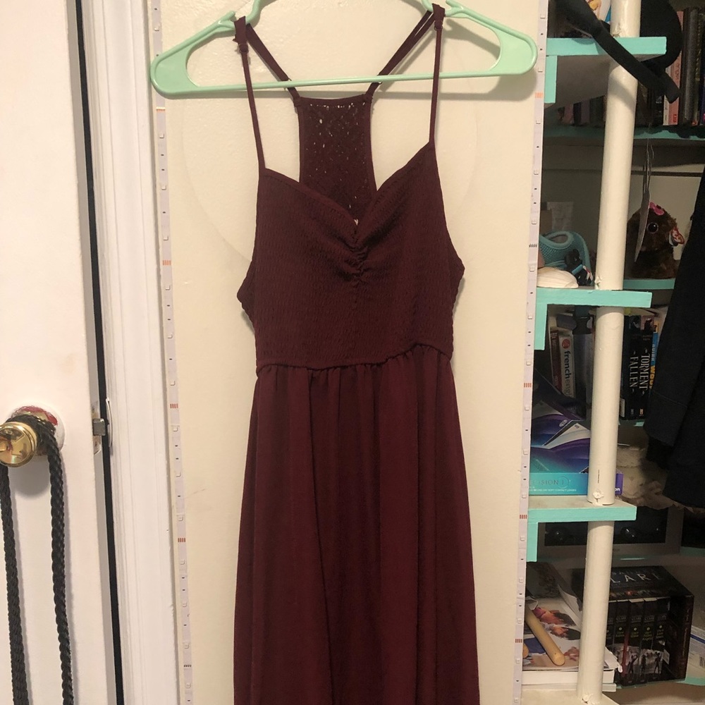 Red size 1 About A Girl dress w/pockets. Never worn, good condition.